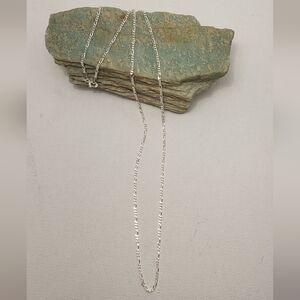 Italian Sterling Silver Figaro Chain 21.75" 1.7mm